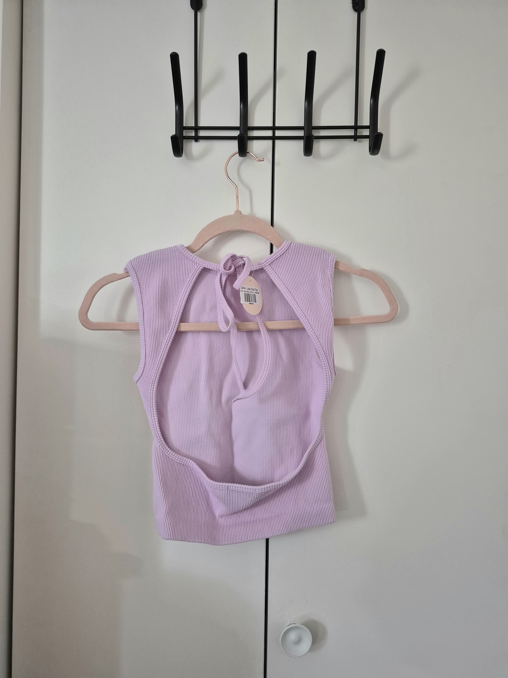Lavender Ribbed Tank Top - Picture 3 of 3